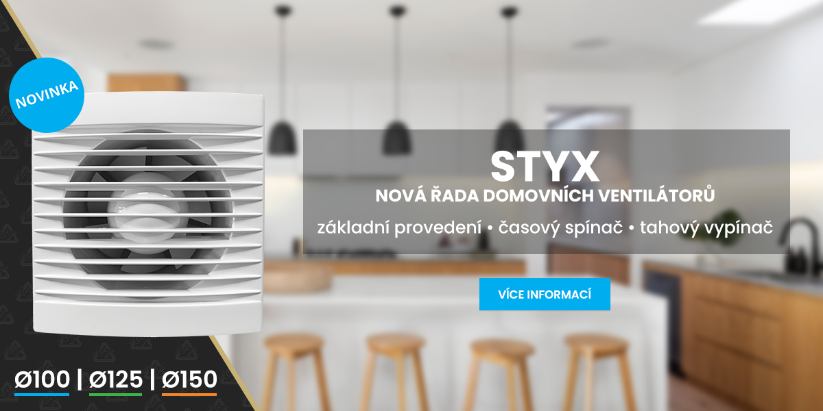 STYX: nová řada domovních ventilátorů